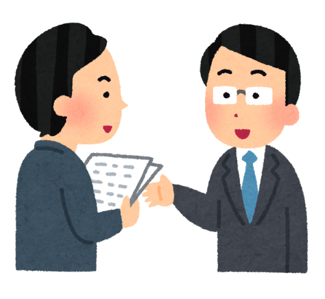 相談している人の絵